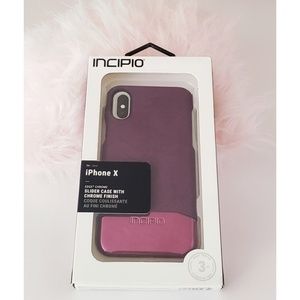 Incipio Edge Chrome Case for Apple iPhone X Plum